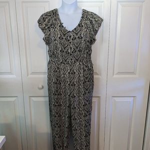 Anthropologie Zadie Black and White Paisley Romper - Size 10